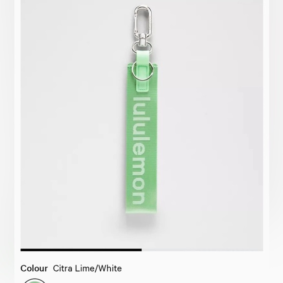 lululemon athletica Accessories - NWT Lululemon Neverlost keychain Citra Lime